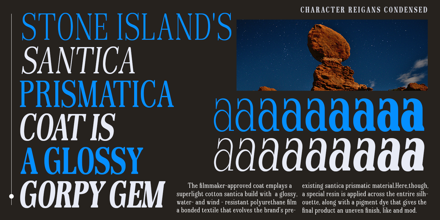 Reigans Font Poster #1