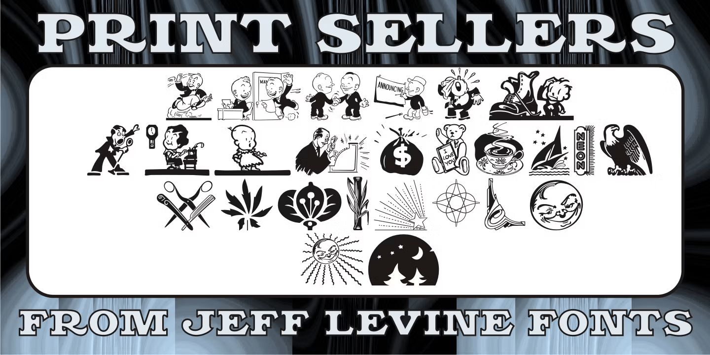 Print Sellers Font Family Poster