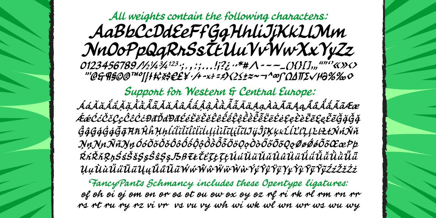 Fancy Pants Font Poster #1