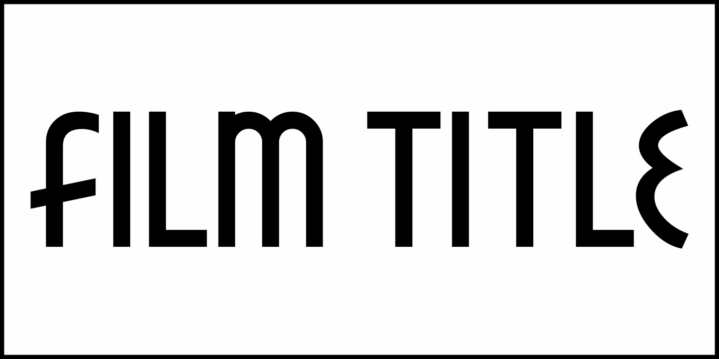 Film Title Font Poster #1