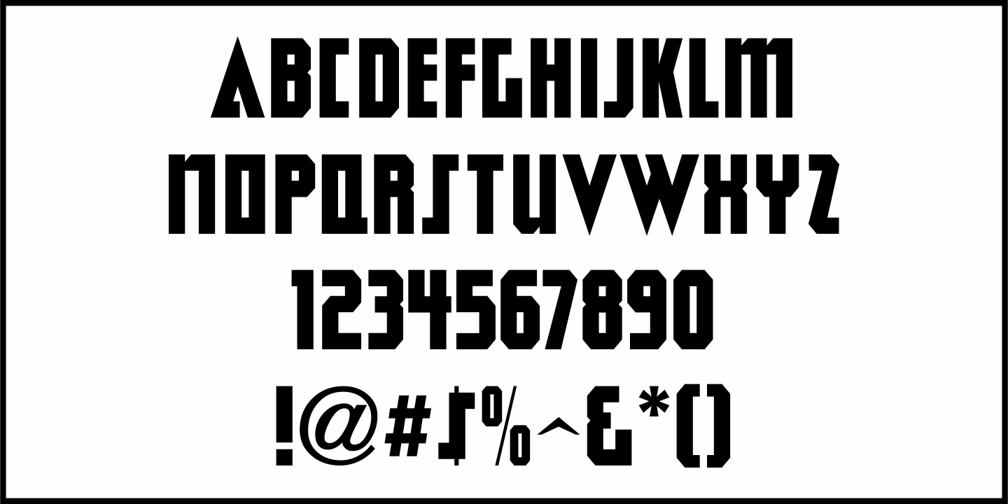 Structural Steel Font Poster #1