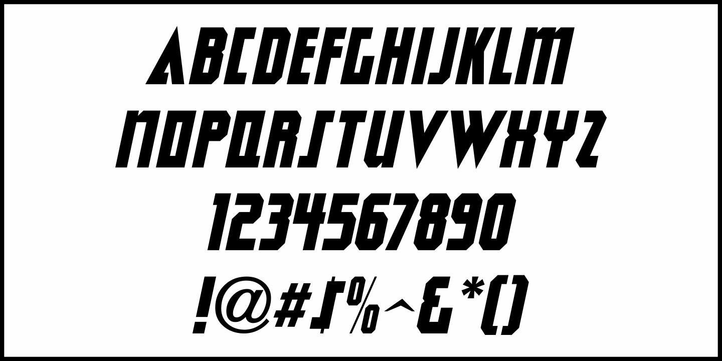 Structural Steel Font Poster #1
