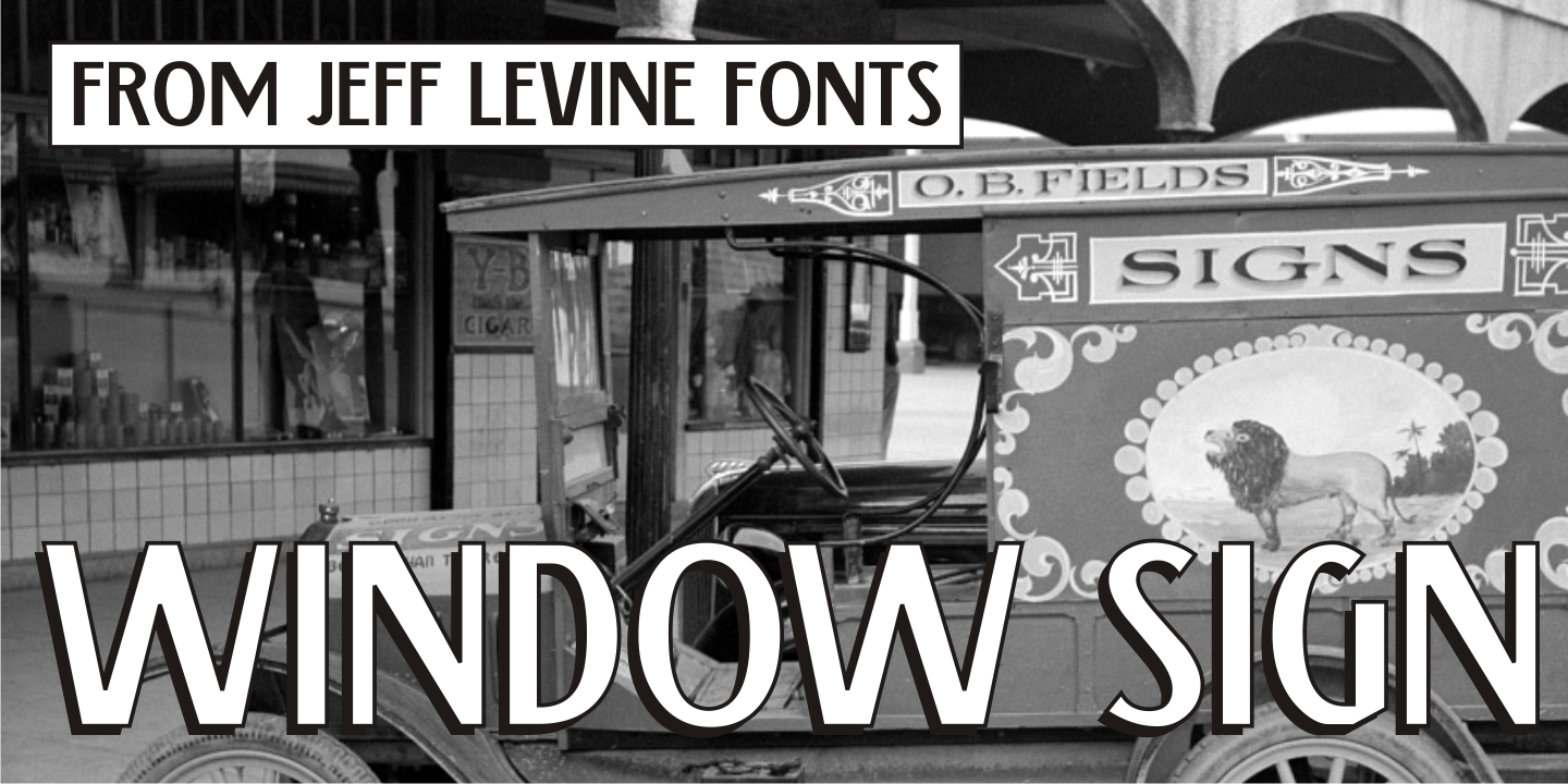 Window Sign Font Poster #1