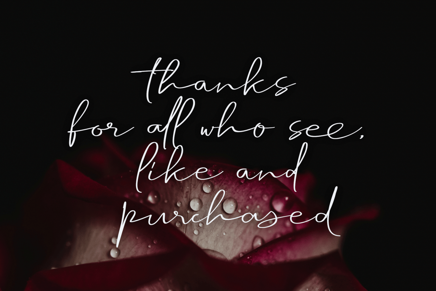 Handkerchief Font Poster #9