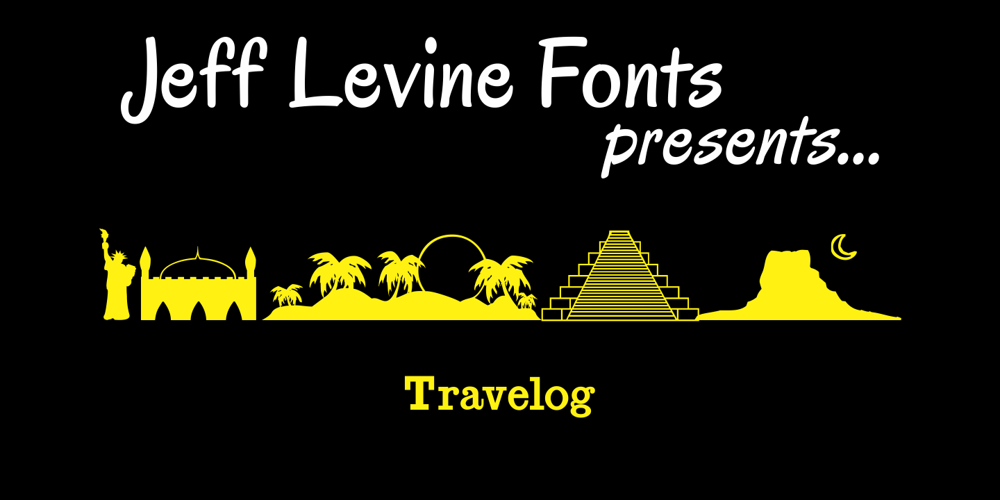 Travelog Font Poster #1