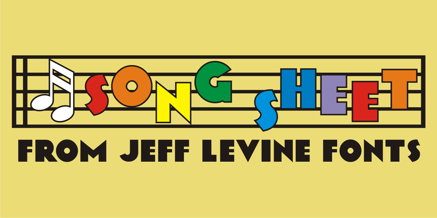 Song Sheet Font Poster #1