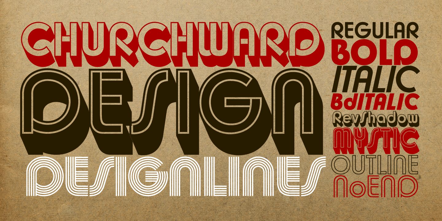 Churchward Design Font Family Poster