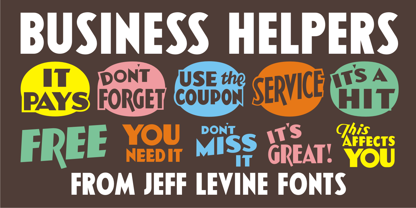 Business Helpers Font Poster #1