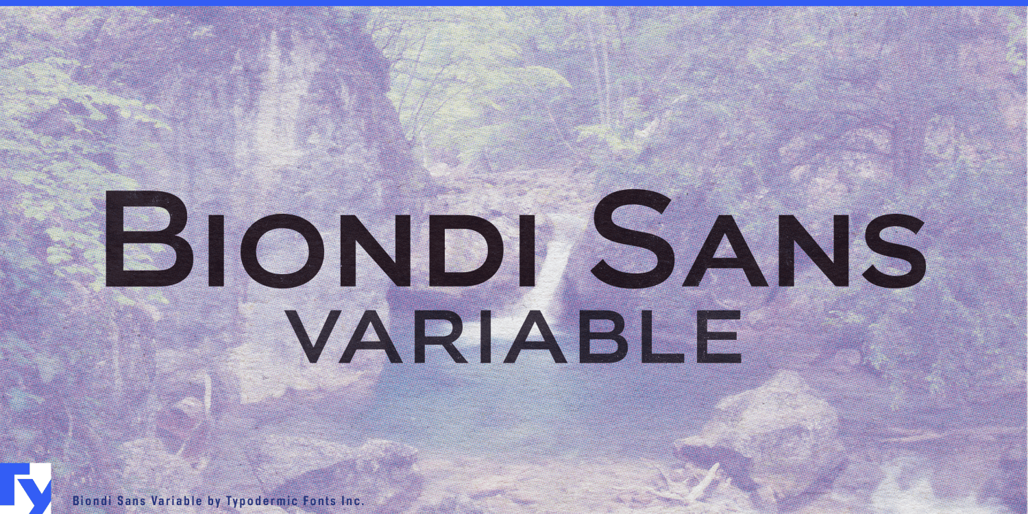 Biondi Sans Variable Font Poster #1