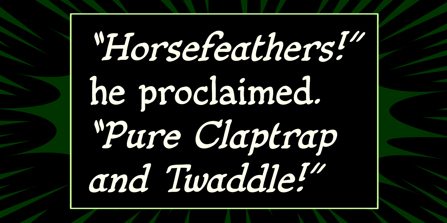 Fiddlefaddle Font Poster #1