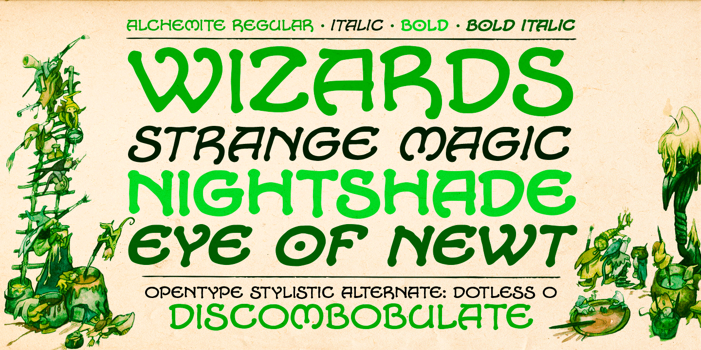 Alchemite Font Poster #1
