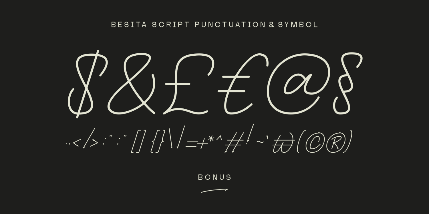 Besita Font Poster #1