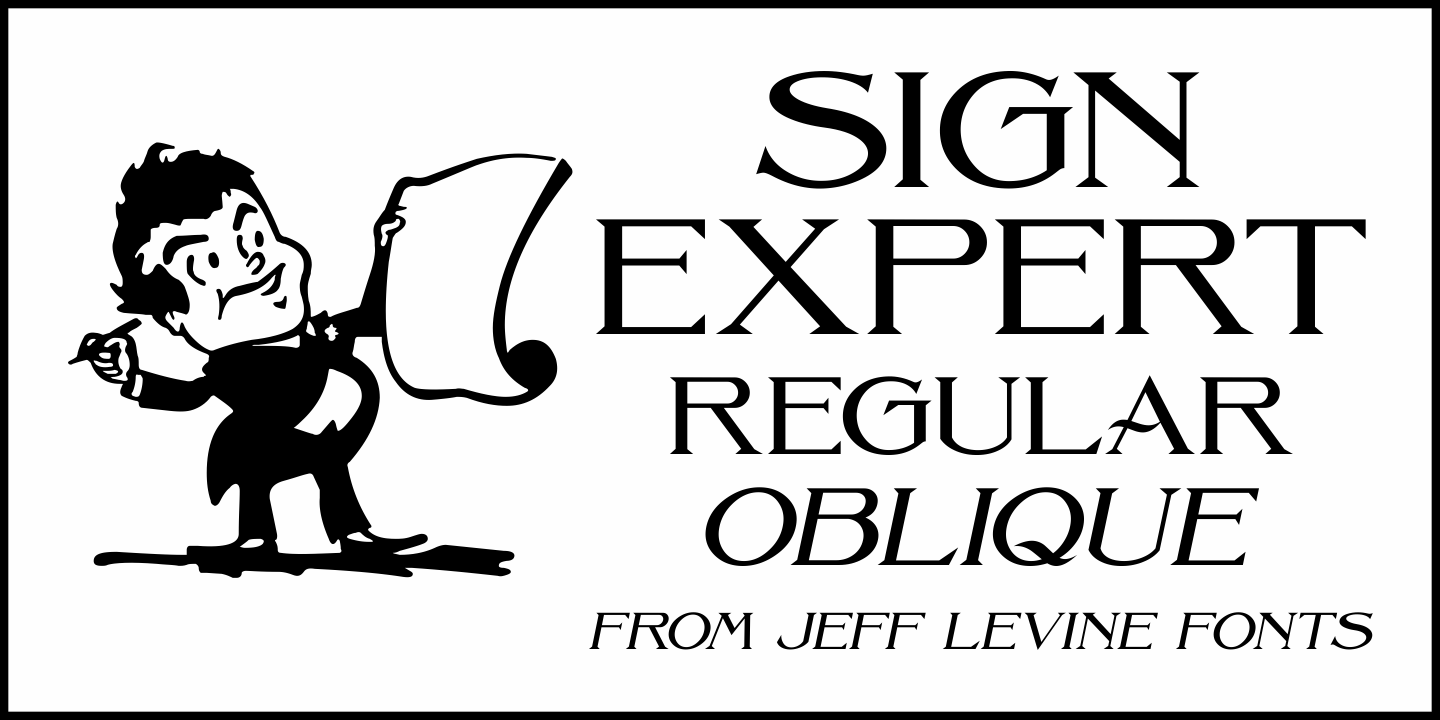 Sign Expert Font Poster #1