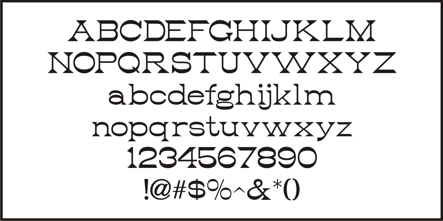 Manufactory Font Poster #1
