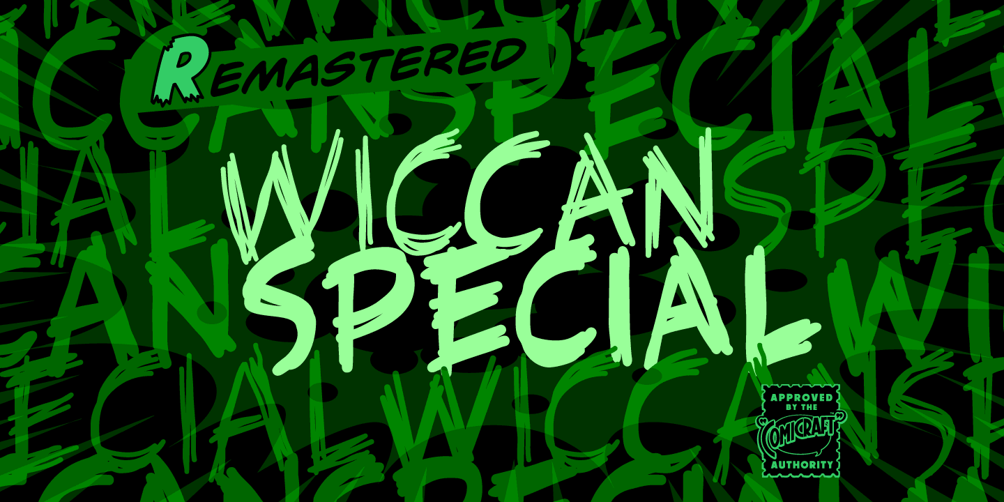 Wiccan Special Font Poster #1