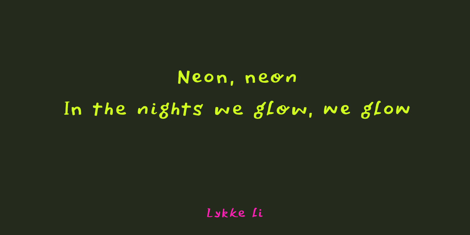 Neon Goo Font Poster #1