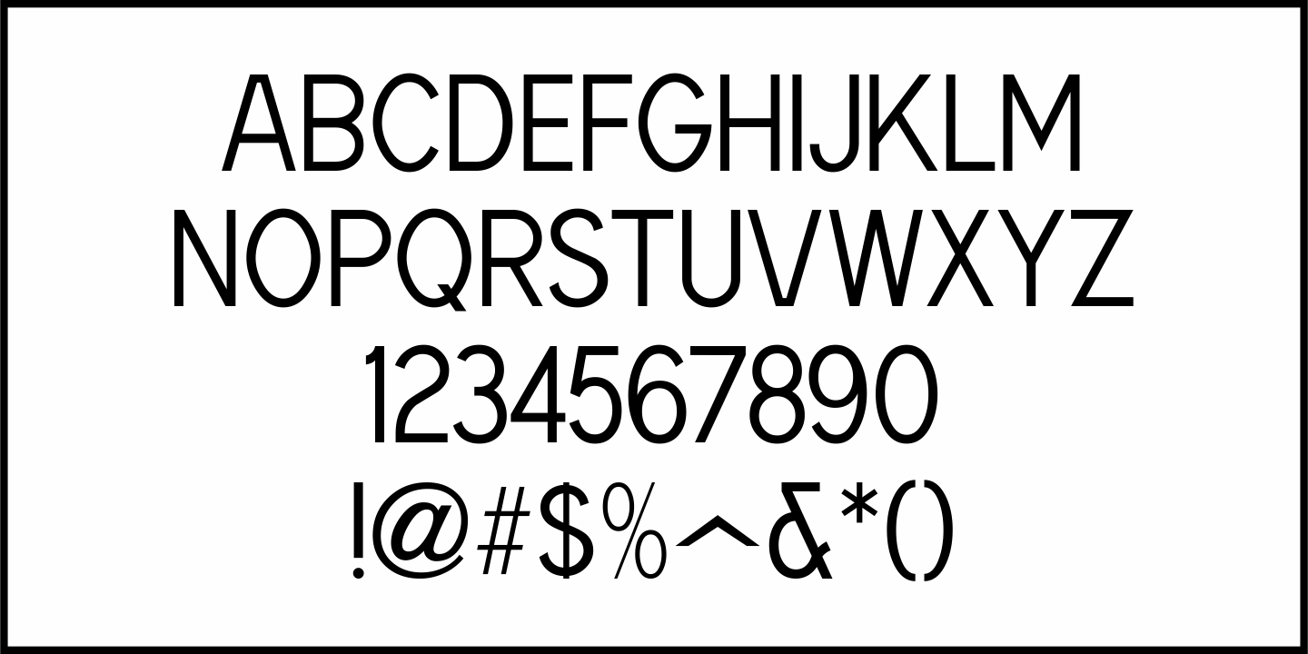 Generic Sans Font Poster #3
