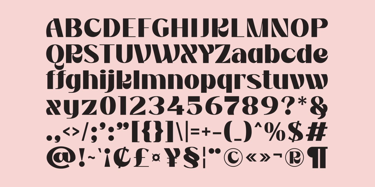 Rayed Font Poster #1