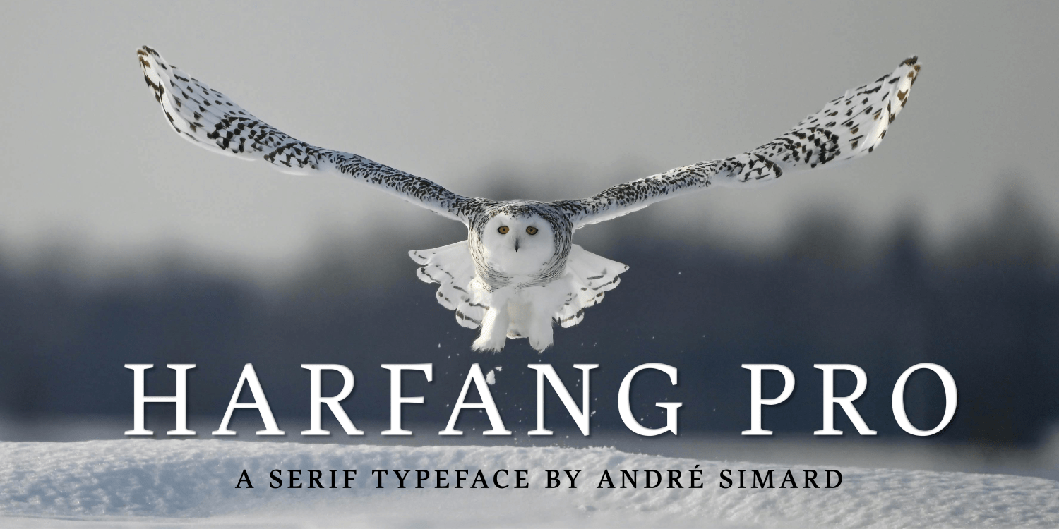 Harfang Pro Font Poster #1