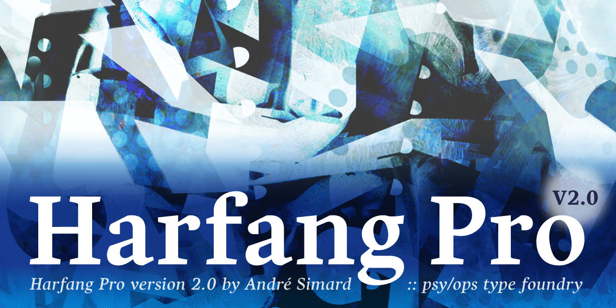 Harfang Pro Font Poster #1