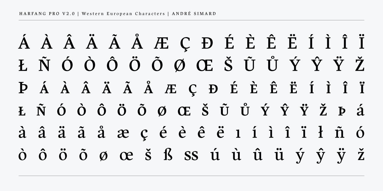 Harfang Pro Font Poster #1