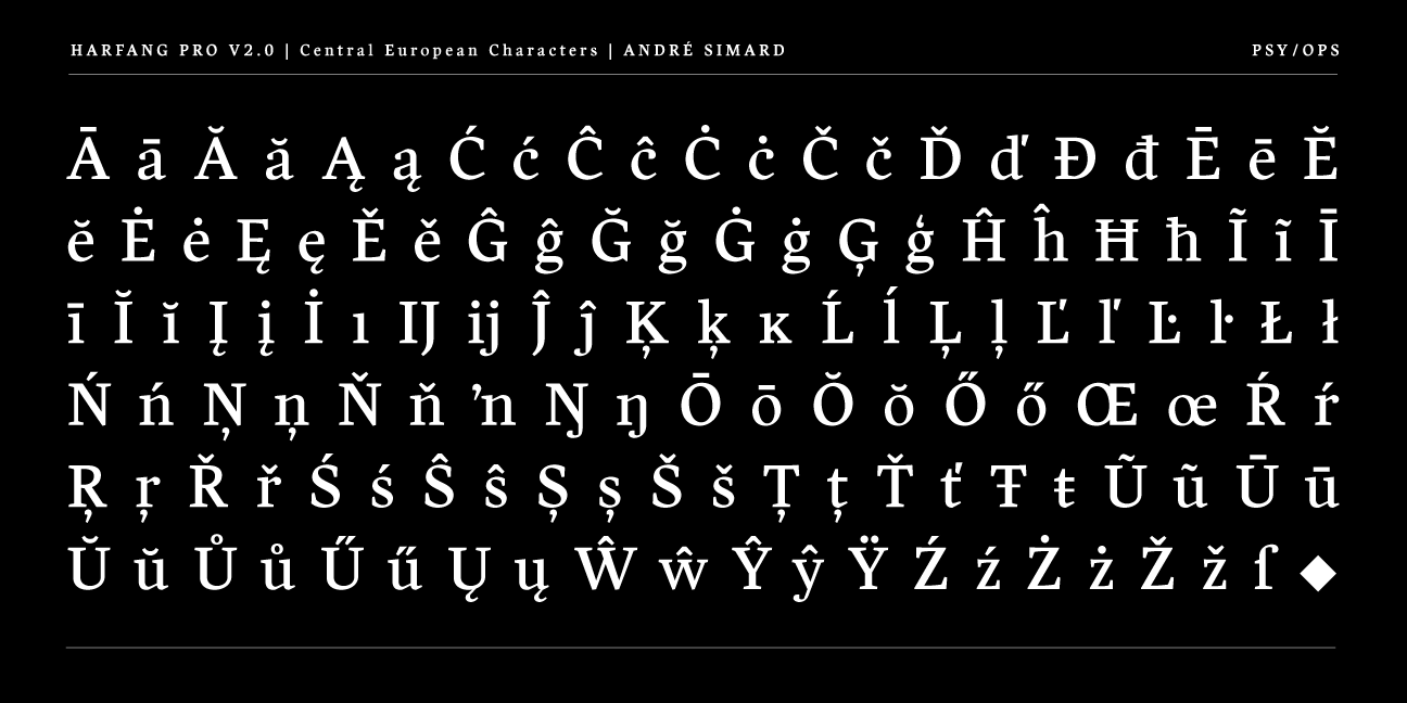 Harfang Pro Font Poster #1