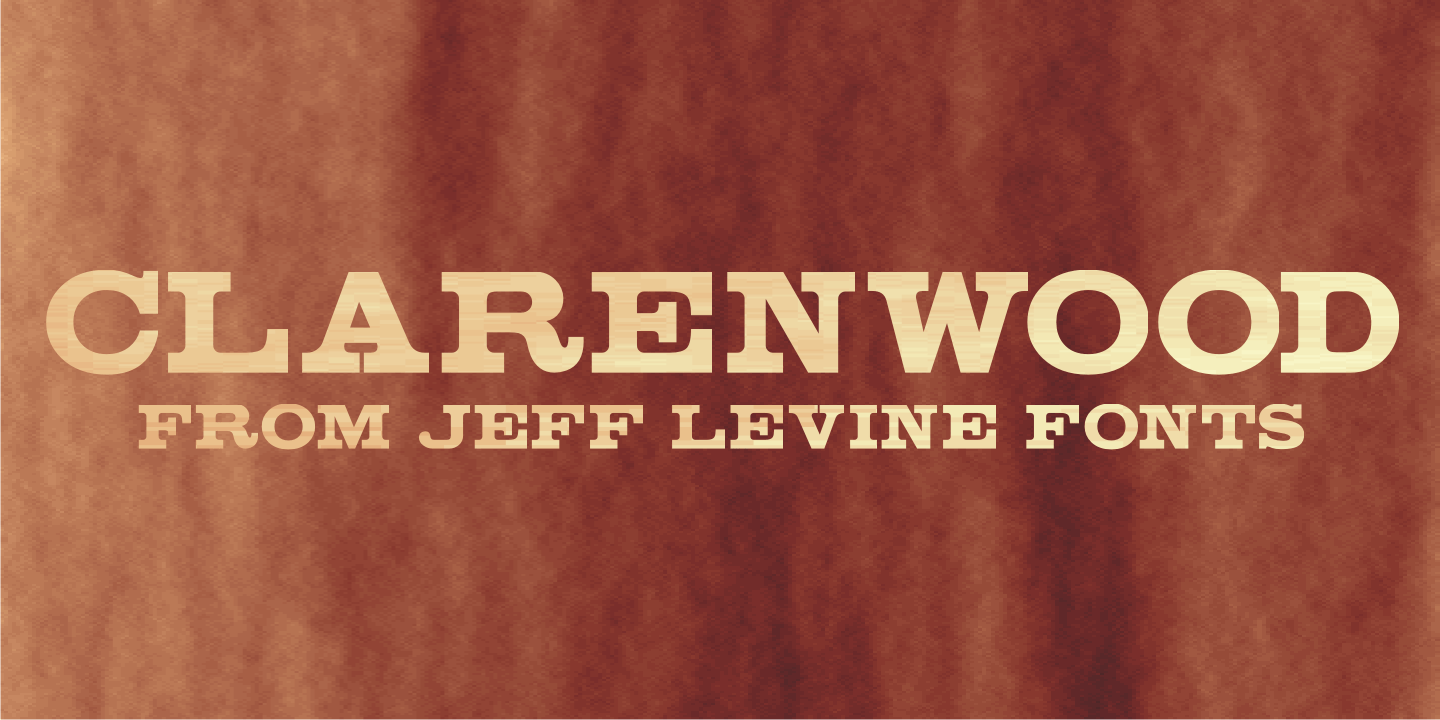 Clarenwood Font Family Poster