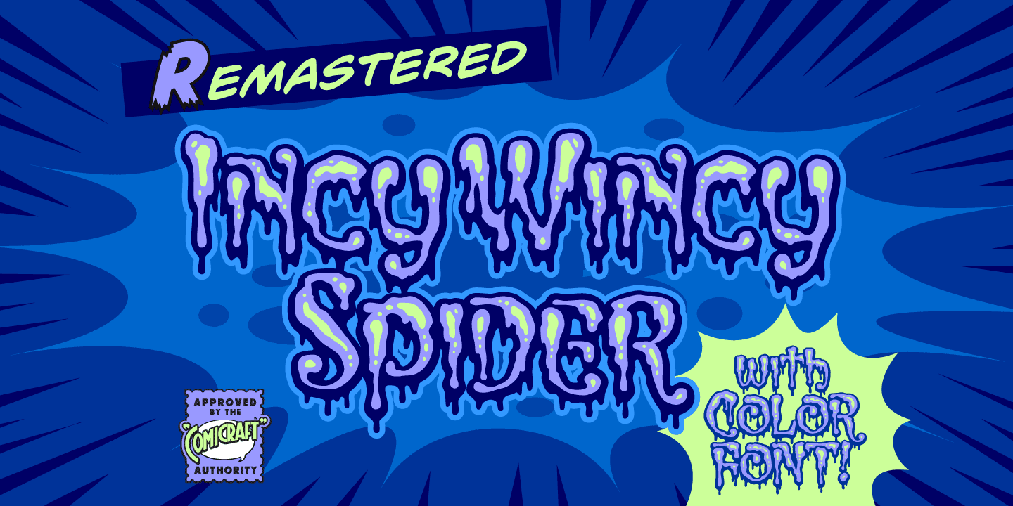 Incy Wincy Spider Font Poster #1