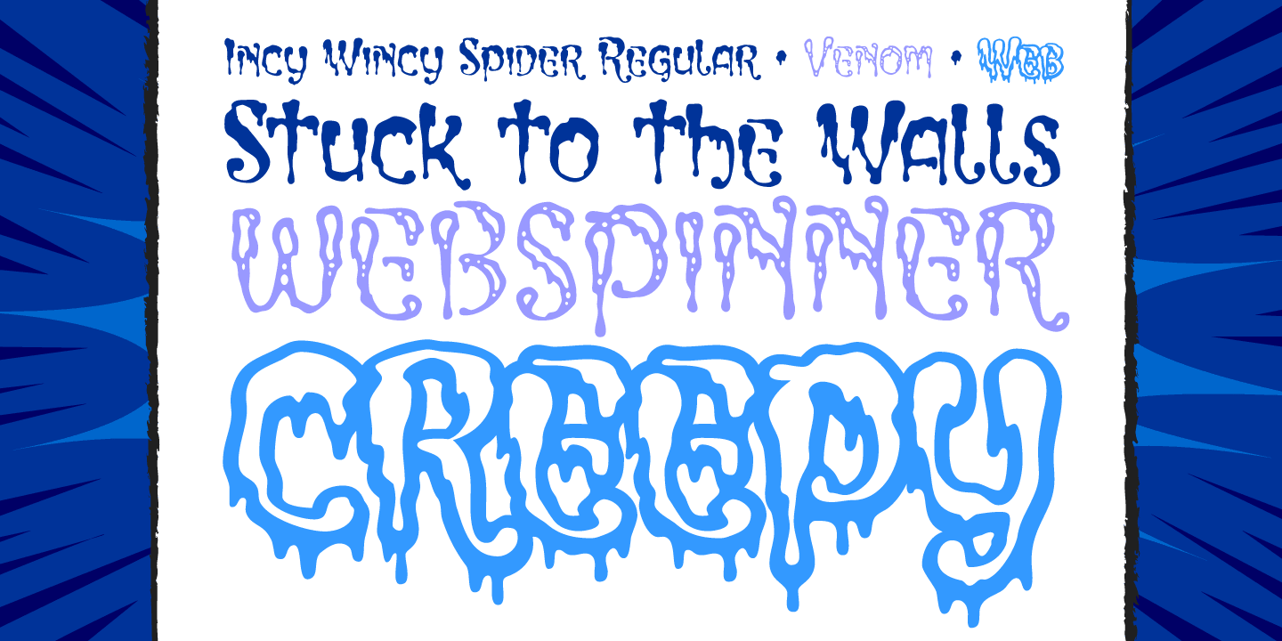 Incy Wincy Spider Font Poster #1