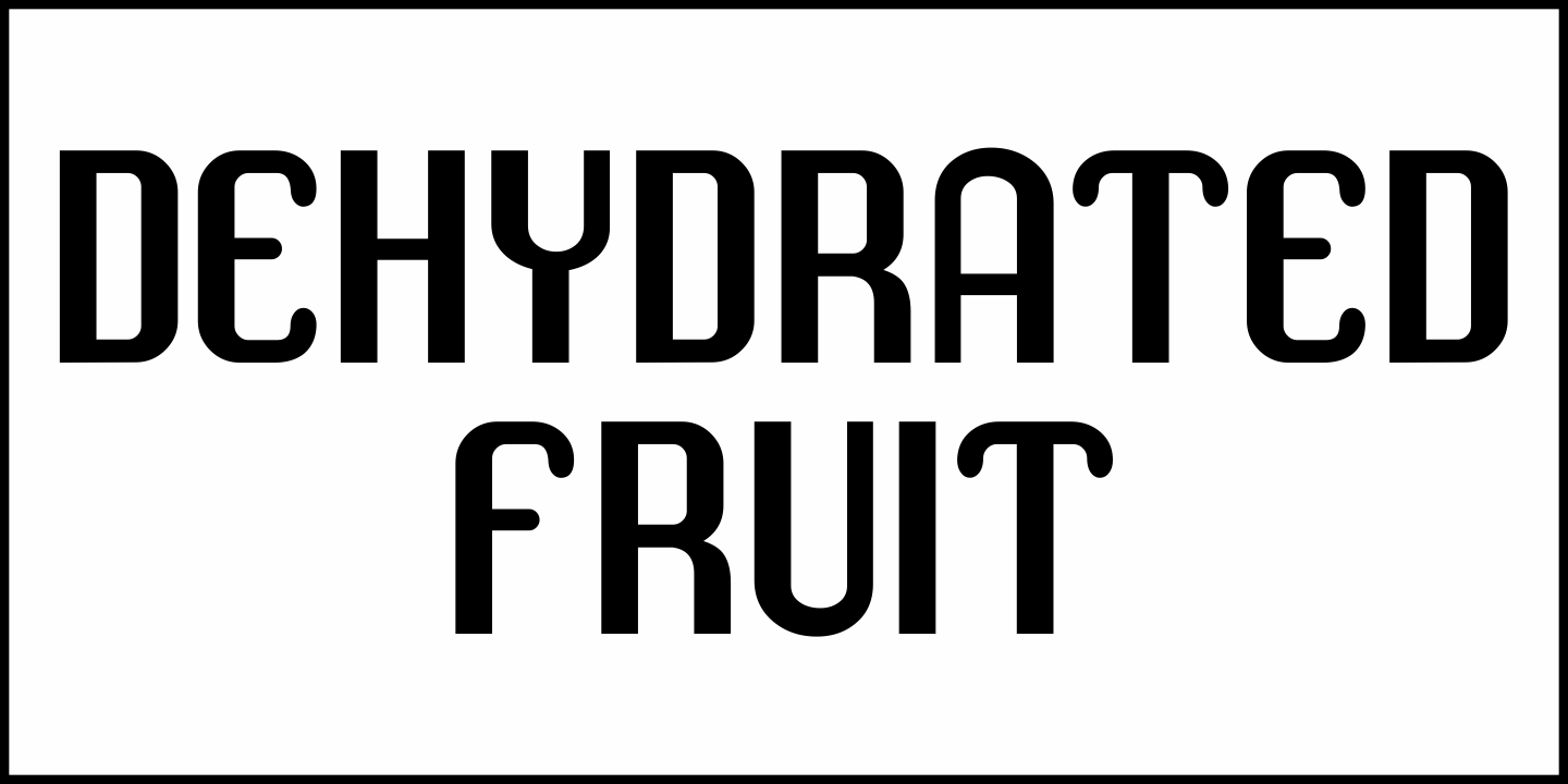 Dehydrated Fruit Font Poster #1