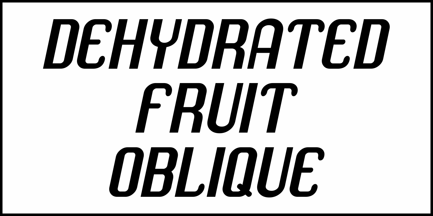 Dehydrated Fruit Font Poster #1