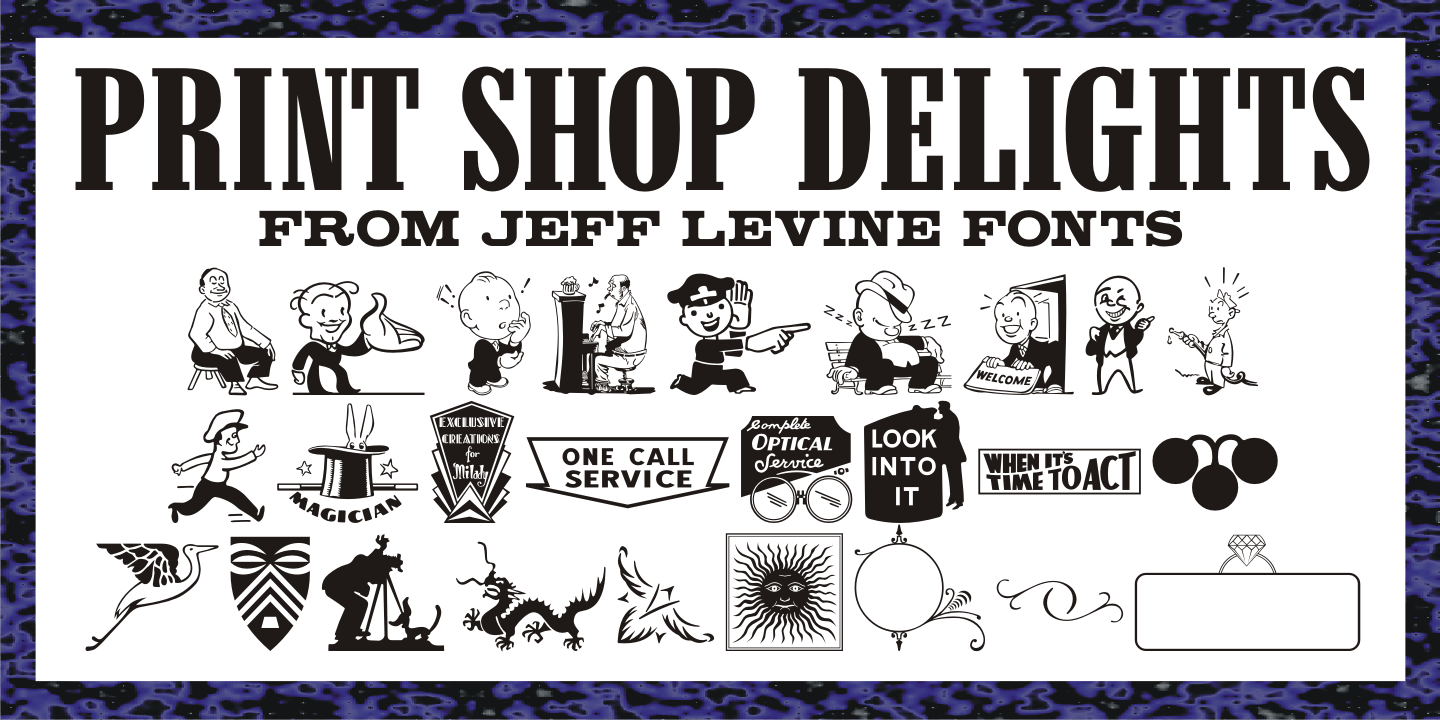 Print Shop Delights Font Poster #1