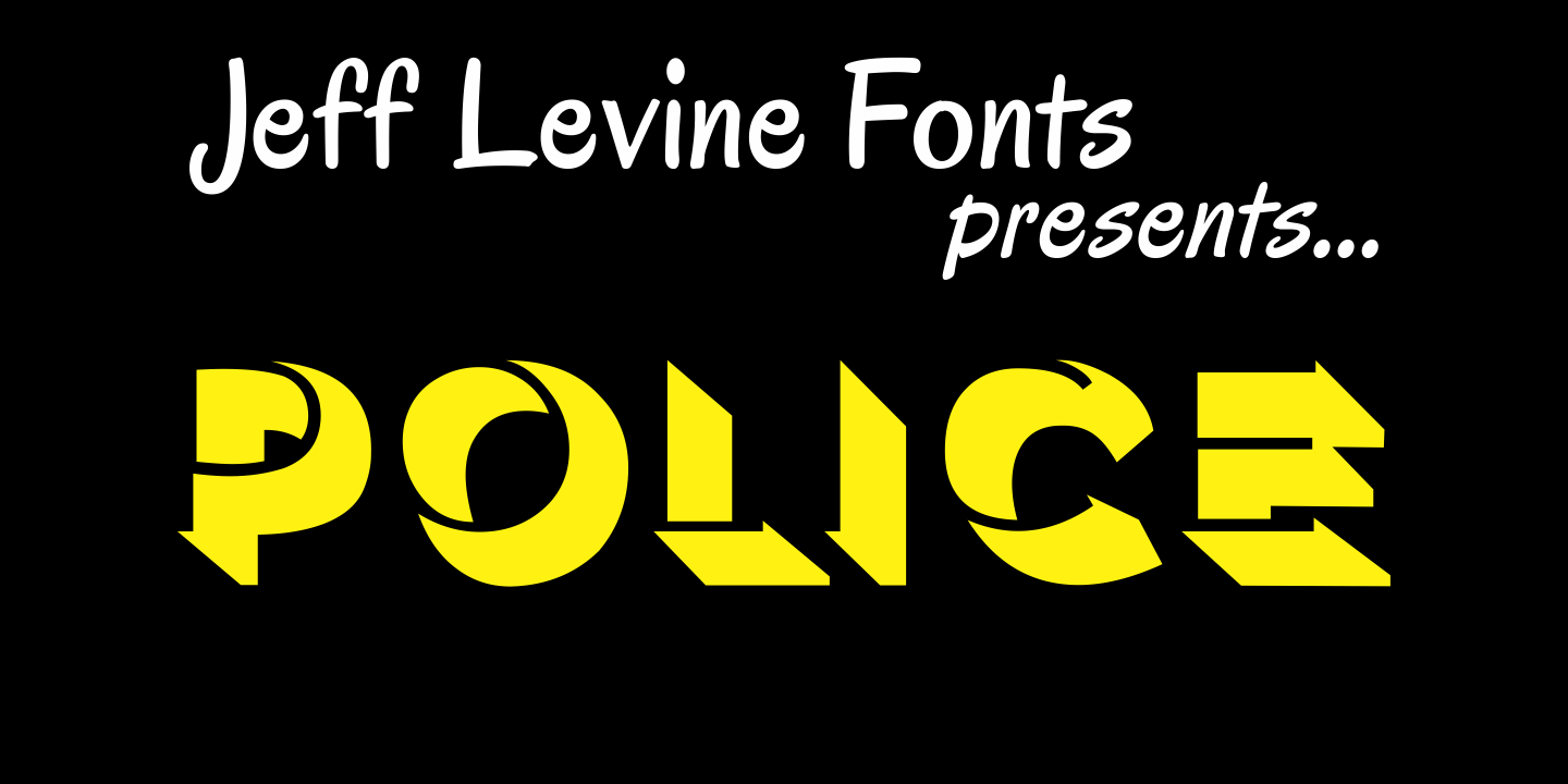 Police Font Poster #1