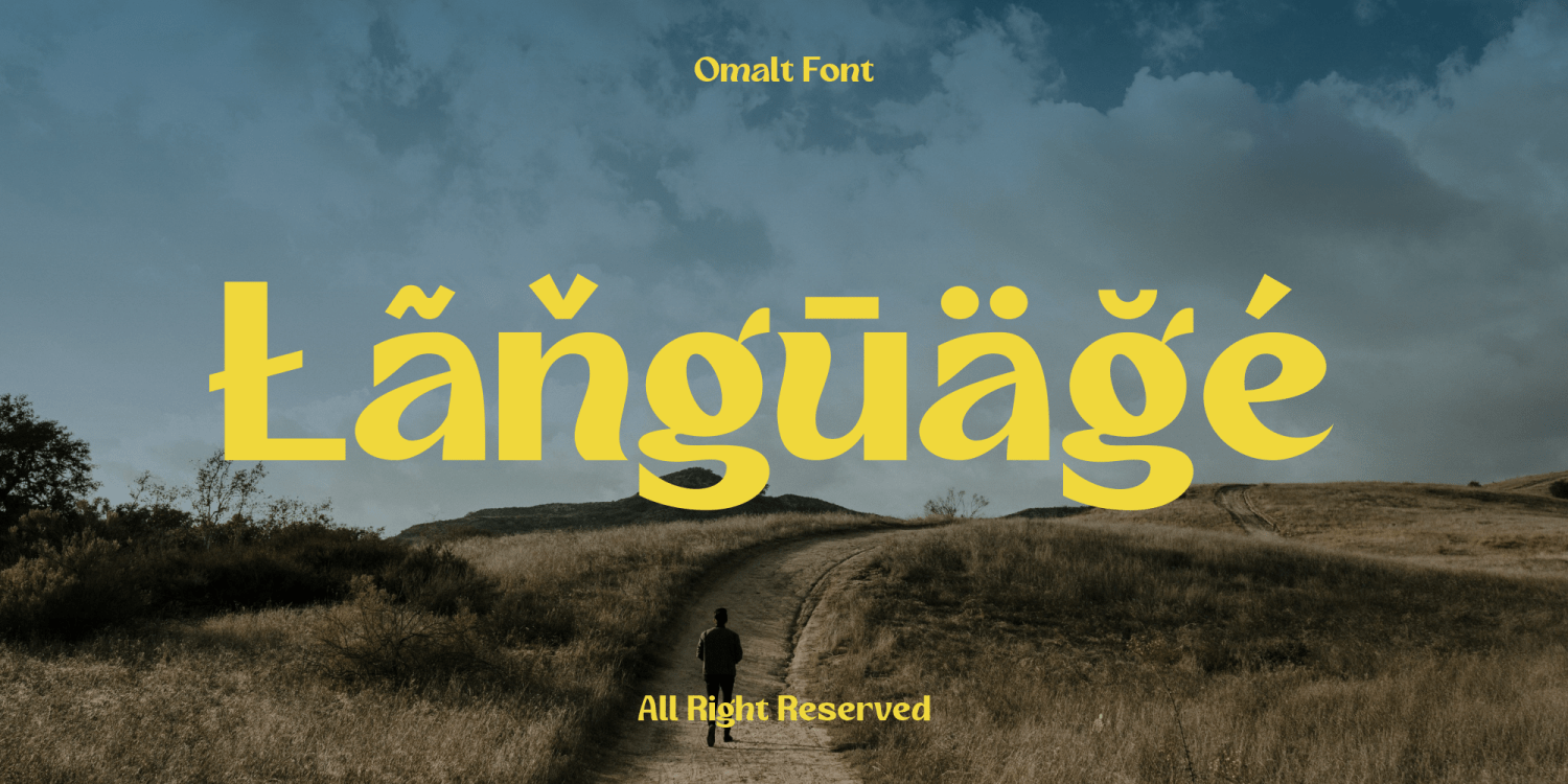 Omalt Font Poster #1