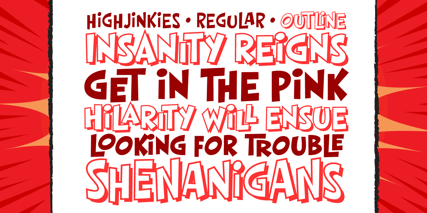 High Jinkies Font Poster #1