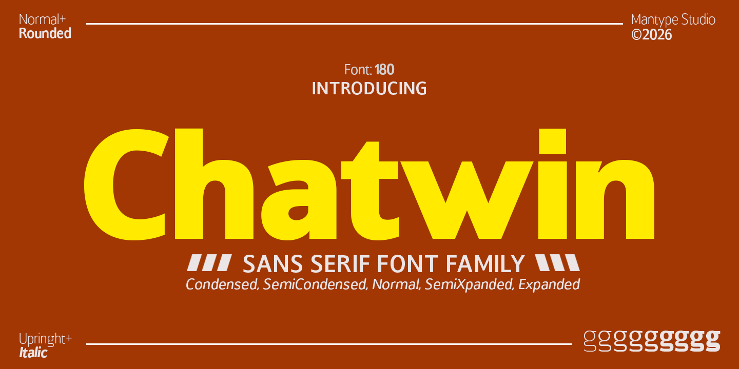 Chatwin Font Poster