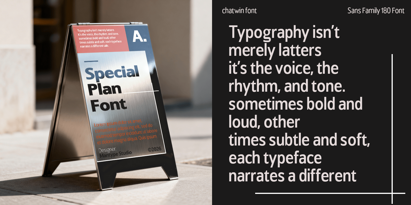 Chatwin Font Poster #1