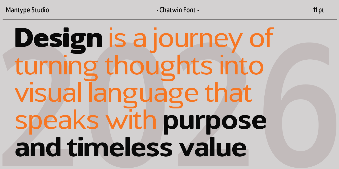 Chatwin Font Poster #1