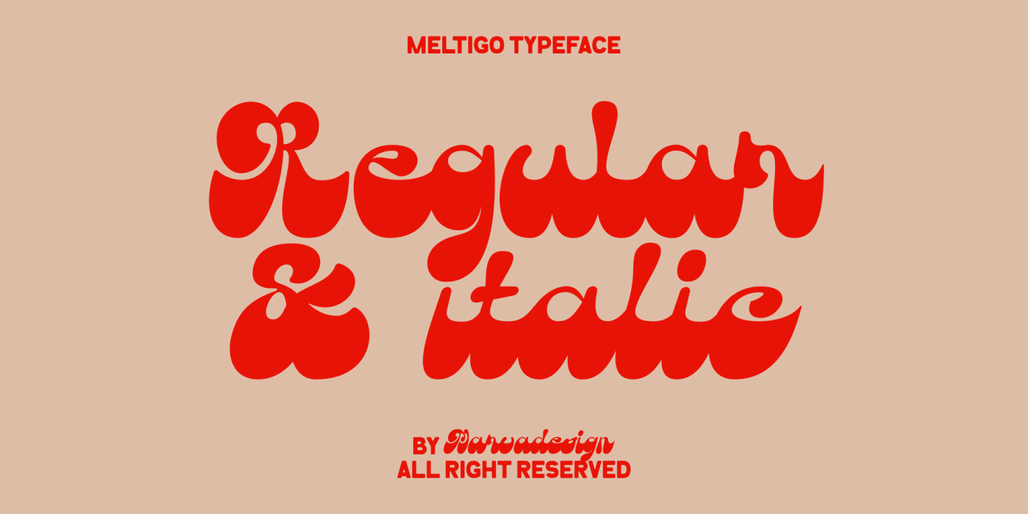 Meltigo Font Poster #2