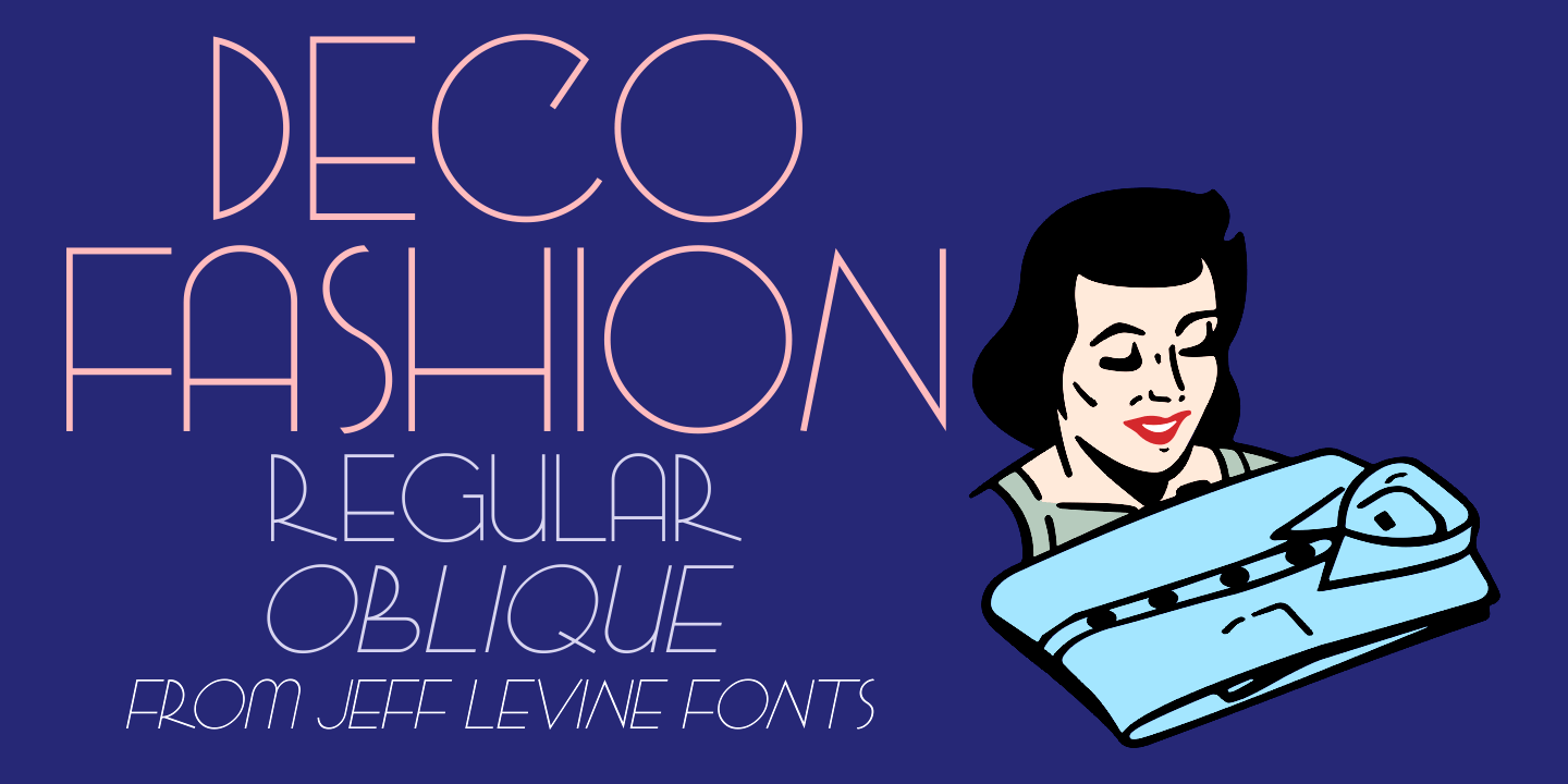 Deco Fashion Font Poster #1