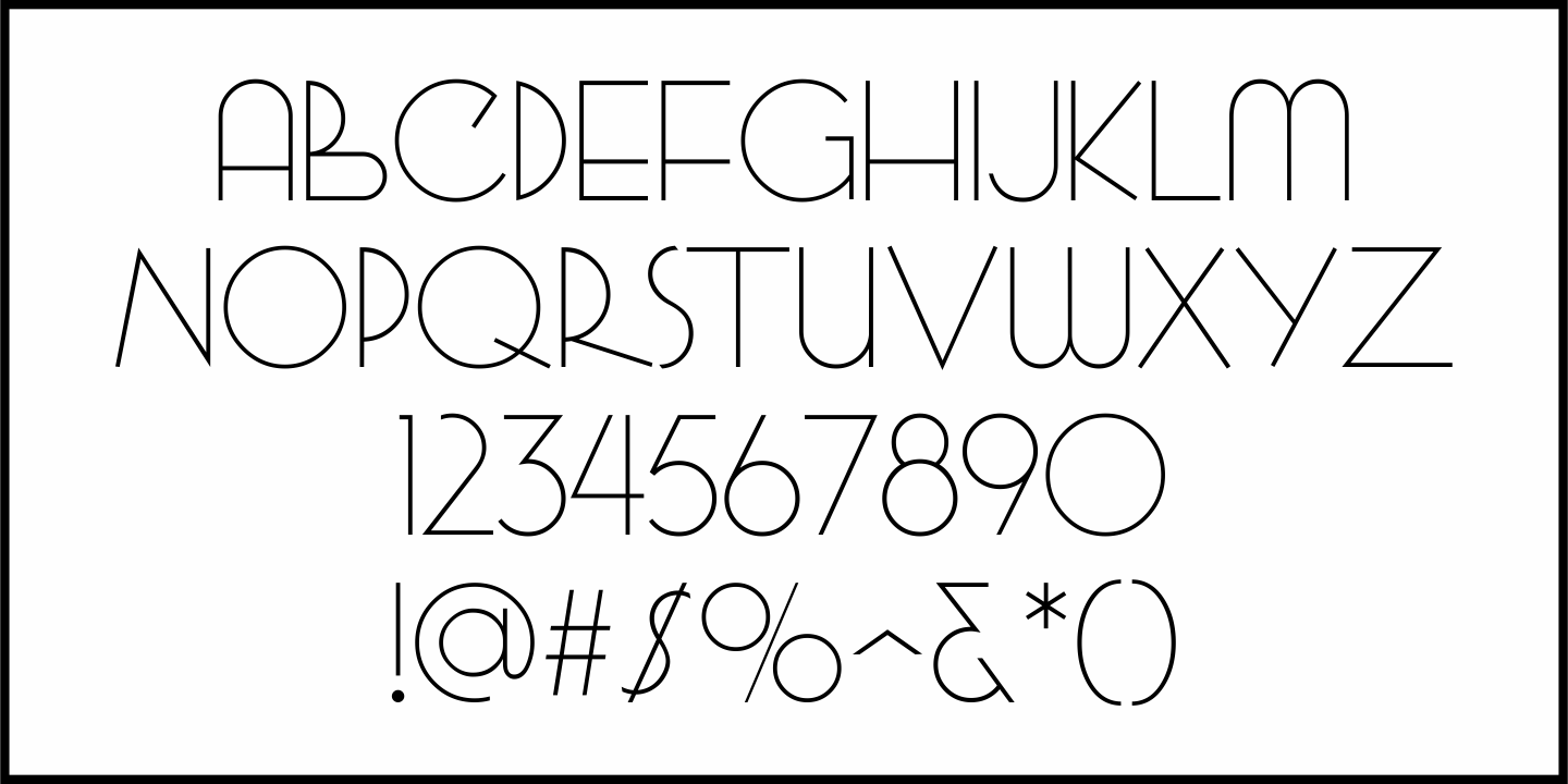 Deco Fashion Font Poster #1