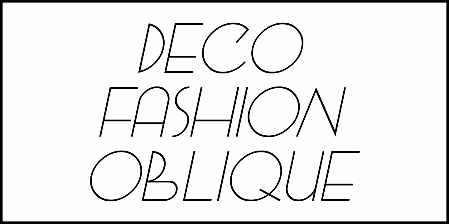Deco Fashion Font Poster #1