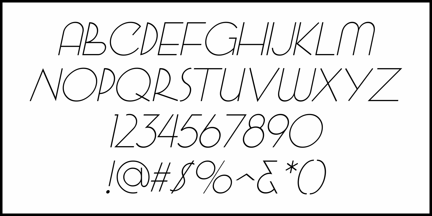 Deco Fashion Font Poster #1