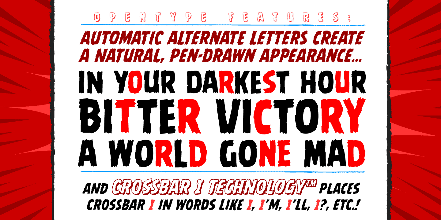 Battle Damaged Font Poster #1