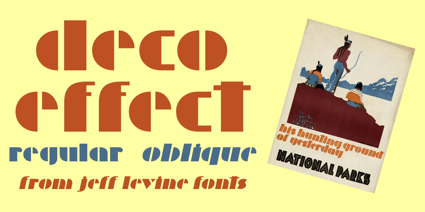 Deco Effect Font Poster #1