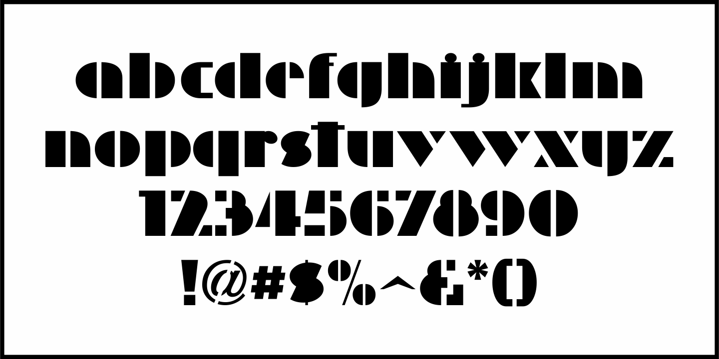 Deco Effect Font Poster #1