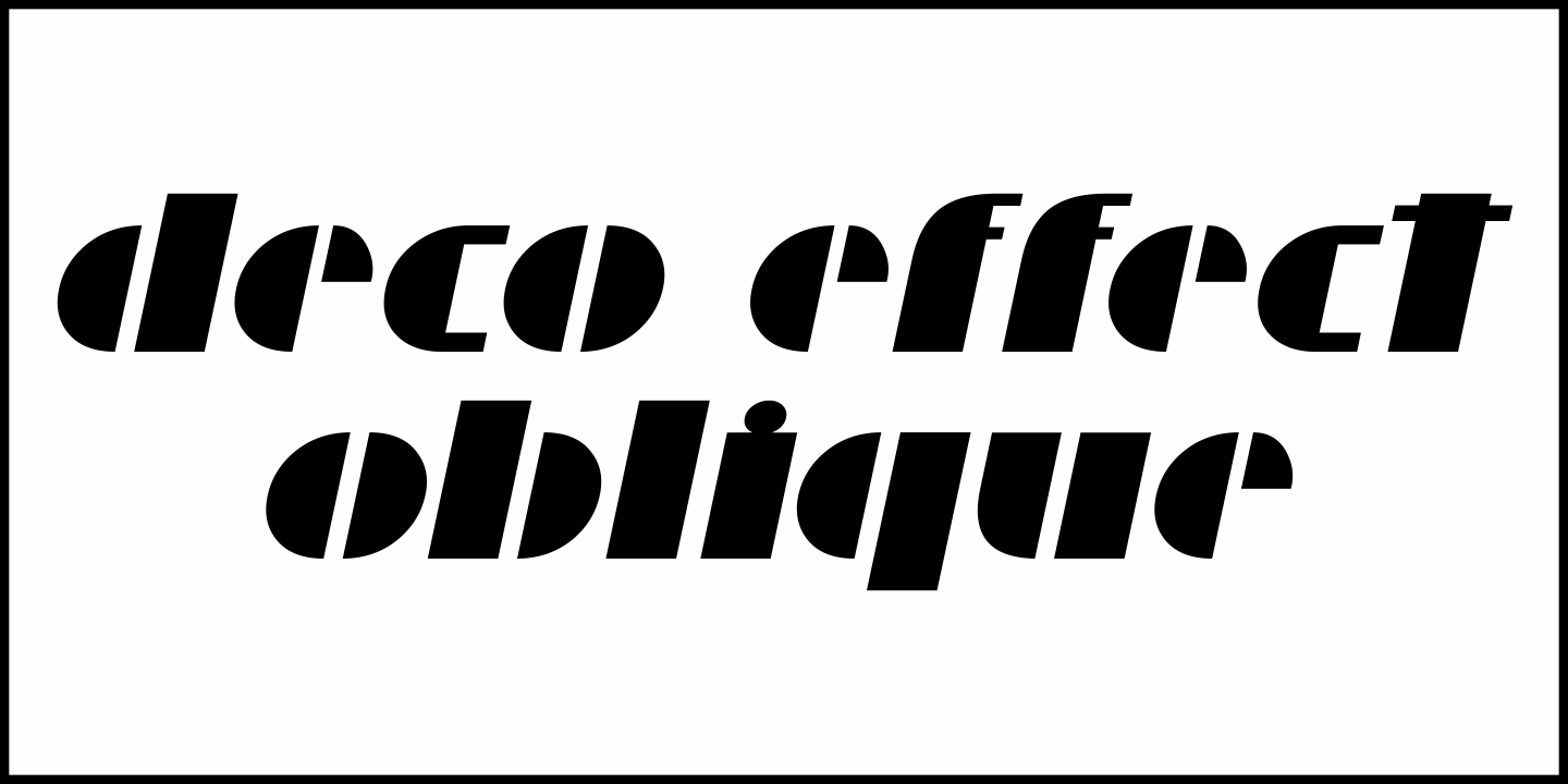 Deco Effect Font Poster #1