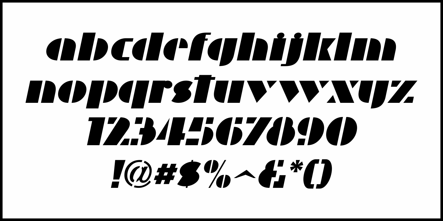 Deco Effect Font Poster #1