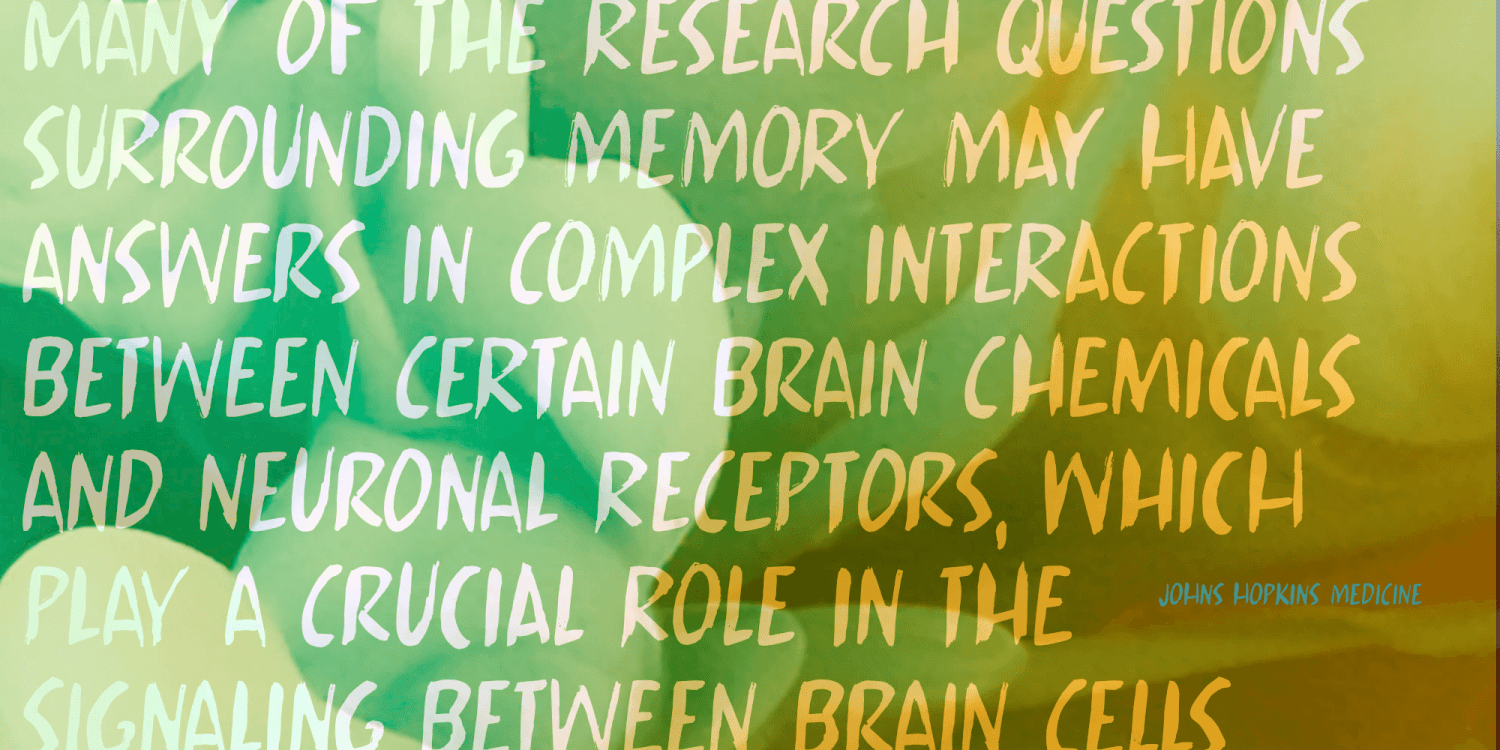 Chemical Memory Font Poster #1