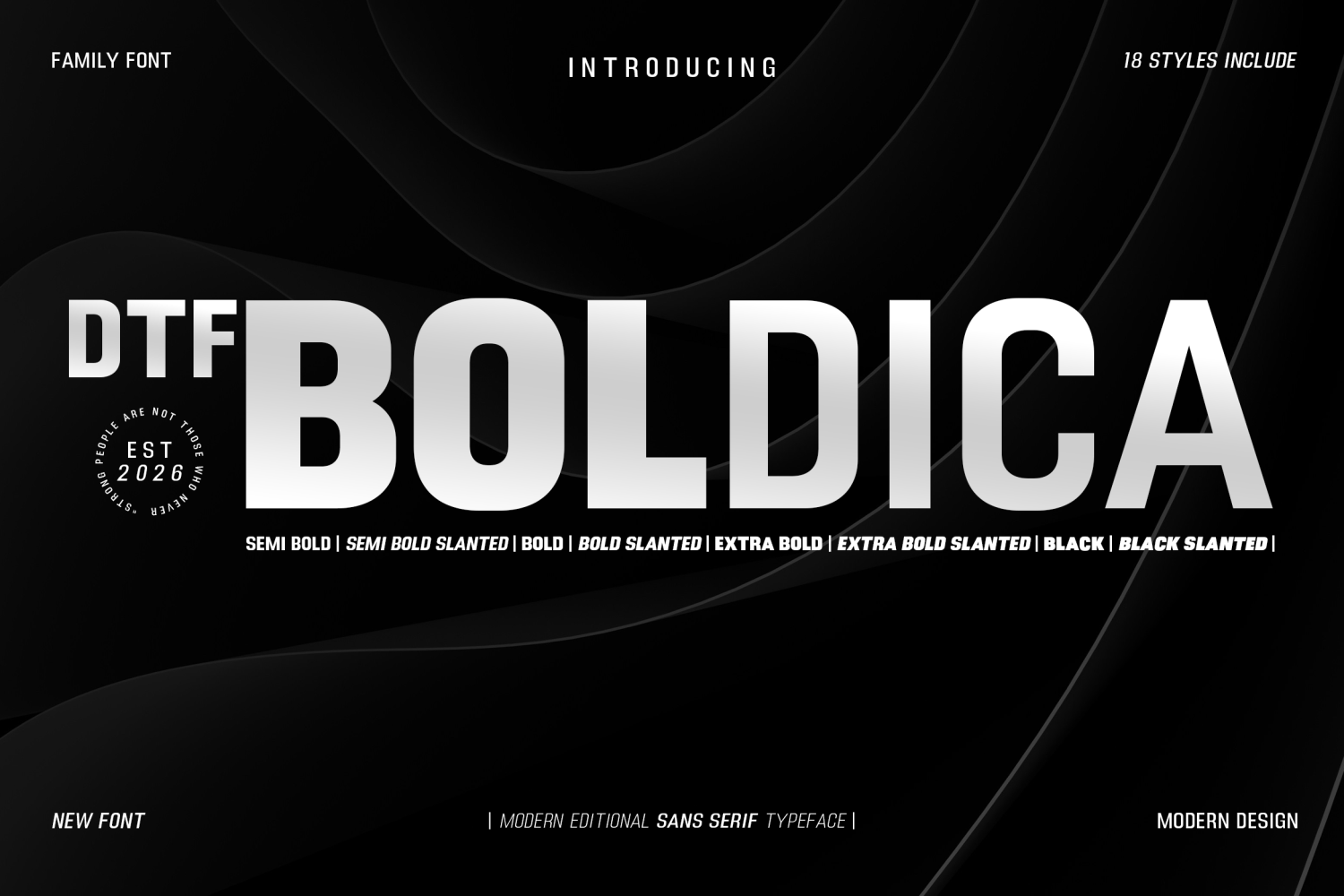 Boldica Font Poster